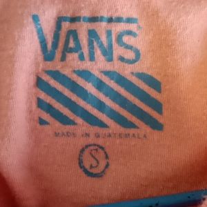 VANS GIRL'S SMALL PEACH LOGO T-SHIRT Short sleeve